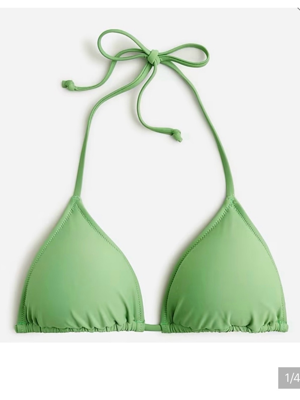 J Crew Perfect String Bikini Top Celery Green